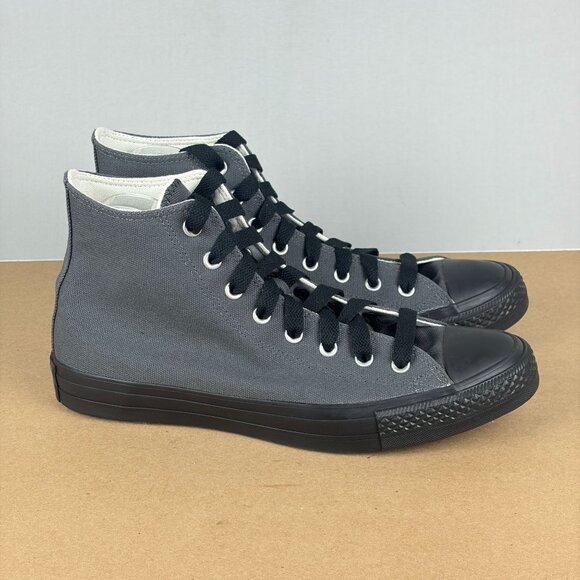 Converse Chuck Taylor Hi Dark Matter Heavy Canvas Sneakers Mens 11.5 Gray Black - Picture 3 of 10